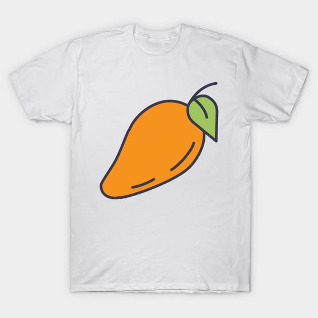 Cute Mango T-Shirt by Jonathan Wightman